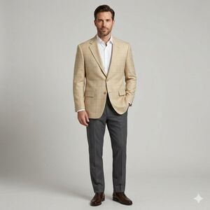 Alberto Rossini Eindow Pane  Checkered Men's Blazer Size 44R